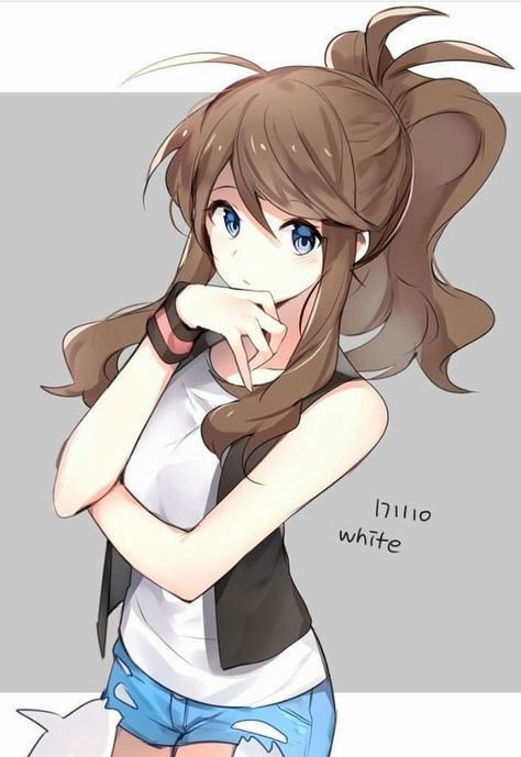 Hilda | Pokemon Black and White Pokemon Hilda, Humour Geek, Pokémon White, Gijinka Pokemon, Pokemon Mew, Pokémon Black And White, Pokemon Manga, Pokemon Waifu, Black Pokemon