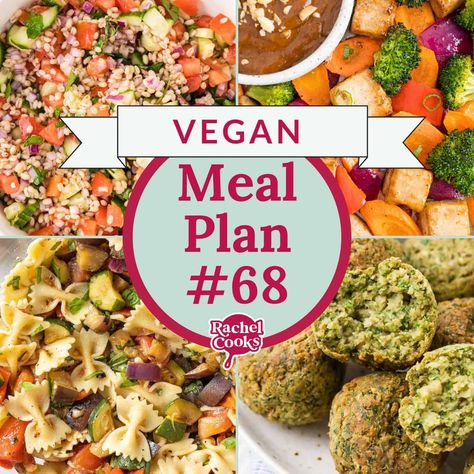 Meal Plan #68 - Vegan Easy Vegan Meal Plan, Vegan Meal Plan, Stuffed Pepper Casserole, Vegan Menu, Vegan Meal Plans, Free Meal Plans, Free Meal, Vegan Meal, Sheet Pan Dinners