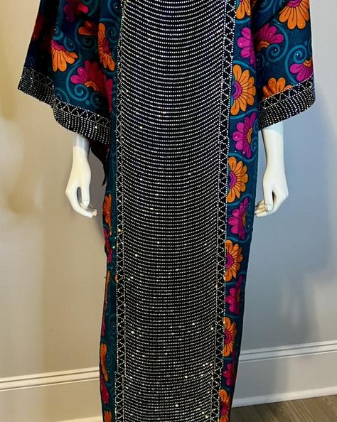 Stoned Ankara kaftan dress Ankara Kaftan, American Outfits, Kaftan Dress, American Apparel, Ankara