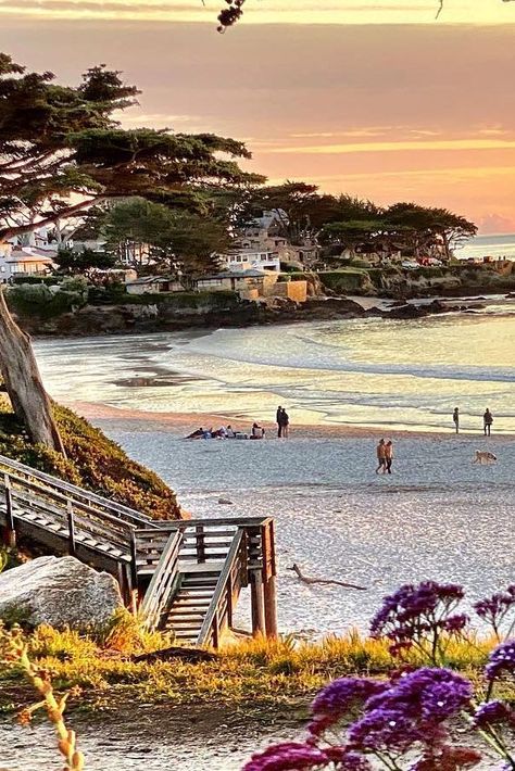 Carmel By The Sea Beach, Carmel California Photography, Carmel Beach California Photos, Carmel California Aesthetic, Carmel By The Sea Aesthetic, Caramel By The Sea, Carmel By The Sea California, Village By The Sea, Carmel Beach