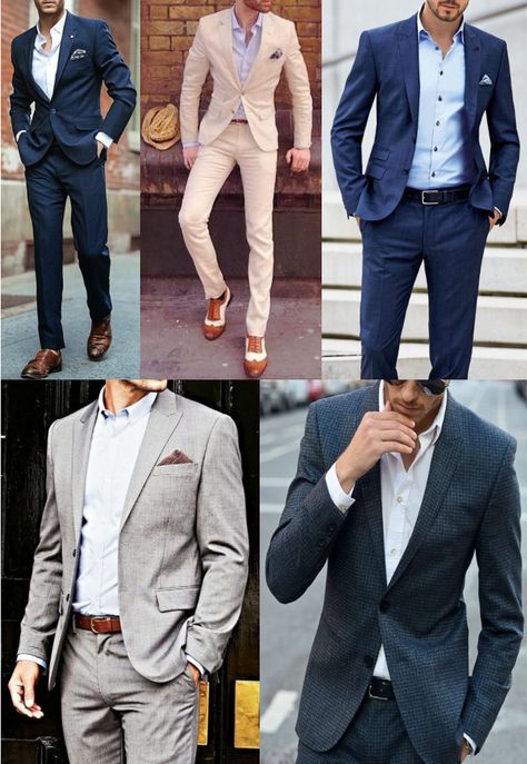 If/How to Wear a Suit Without a Tie | The Art of Manliness Formal Blazer Outfits, Suit Without Tie, Semi Formal Mujer, Mens Fashion Suits Casual, Grey Suit Men, Suit Combinations, Ties Mens Fashion, Hipster Mens Fashion, Men’s Suits