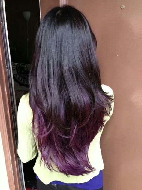 Balayage, Purple Hair Ombre, Ombré Short Hair, Honey Blond, Purple Ombre Hair, Colored Hair Extensions, Purple Highlights, Human Hair Clip Ins, Hair Ombre