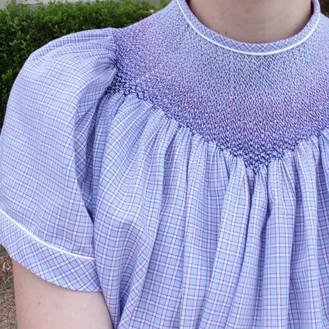 Smocking, Heirloom, and Classic Sewing in Australia. Patterns, fabric, trims, notions, ready-to-smock, books, and magazines and more. Smock Dress Pattern, Smocking Fashion, Smock Pattern, Patch Blouse, Smocking Pattern, Craft Smock, Smocking Patterns, Girls Nightgown, Sewing Clothes Women