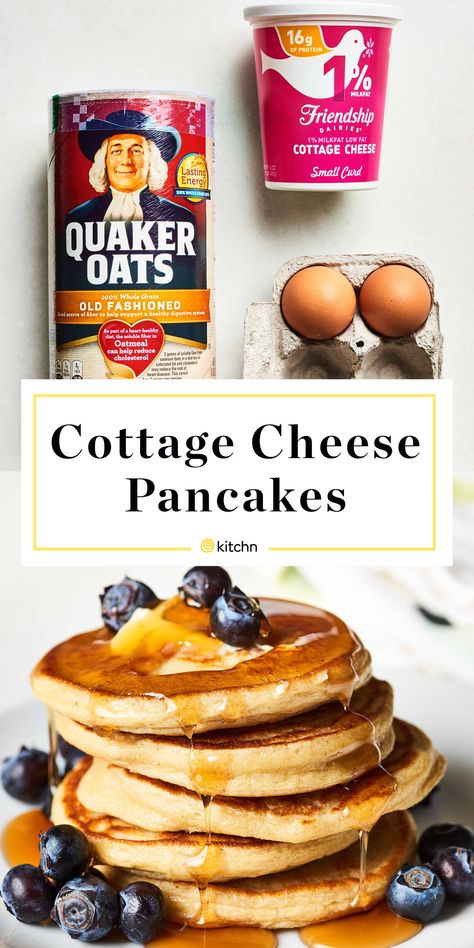 Pb Fit And Cottage Cheese, Single Serve Cottage Cheese Pancakes, Cottage Cheese And Oats Pancakes, Breakfast Ideas With Heavy Cream, Keto Pancakes Cottage Cheese, Low Calorie Cottage Cheese Pancakes, Blended Cottage Cheese Breakfast, Kitchenaid Mixer Recipes Breakfast, Egg White Cottage Cheese Muffins