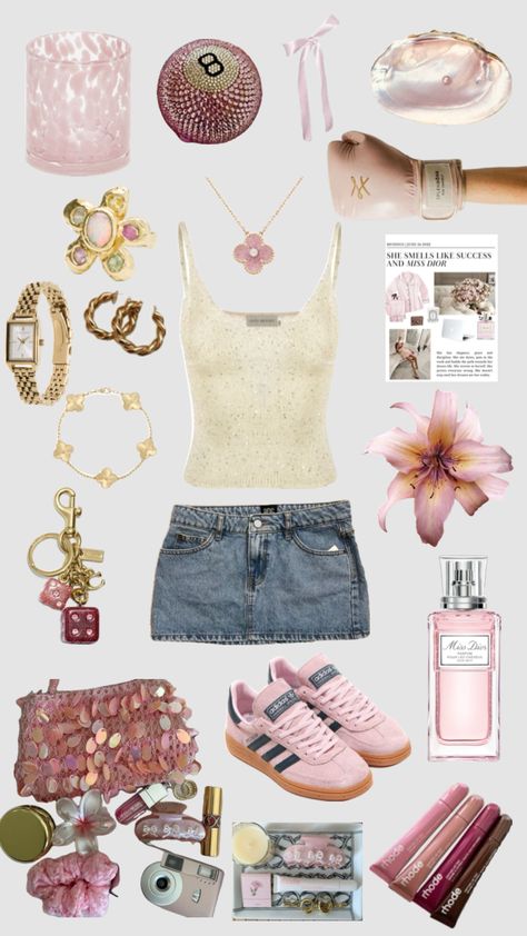 #pink #summer #outfit #outfitinspo Collage Outfits Summer, Ahs Summer Outfits, Cute Outfit Boards, Summer Outfit Y2k, Summer Outfits Shuffle, Summer 2025 Outfits, Saturday Outfit Ideas, Summer Outfits Greece, Pink Shuffle