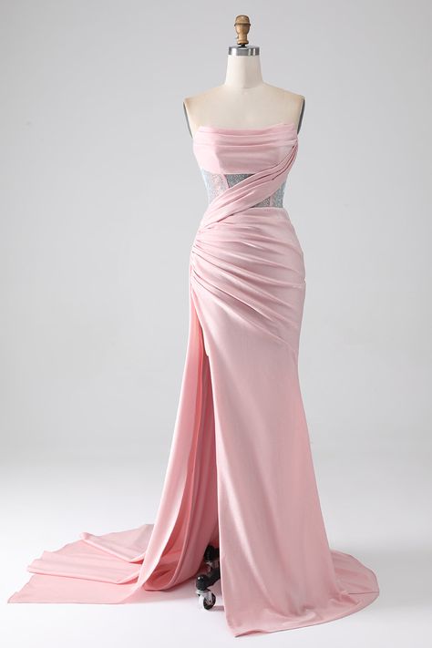 Rose gold prom dress