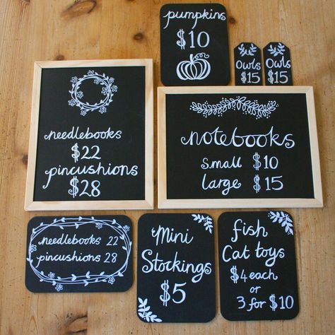 Chalkboard Signs For Craft Show, Craft Show Chalkboard Sign, Vendor Booth Chalkboard Sign, Craft Market Price Signs, Diy Craft Fair Sign, Chalkboard Price Signs, Craft Fair Chalkboard Sign, Vendor Chalkboard Sign, Craft Fair Price Signs Display Ideas