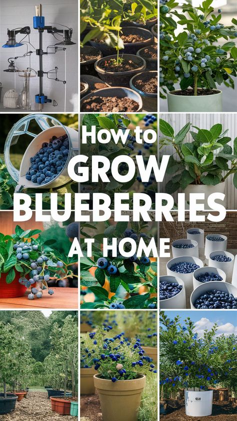 Love blueberries? Learn how to grow them indoors for year-round harvests! From choosing the best varieties to optimizing soil and light, this guide provides everything you need to cultivate healthy, delicious blueberries in your home. #IndoorGardeningTips #SmartPlantSolutions #BlueberryGrowing #HomegrownFruits #SmartGardeningTech How To Grow Blueberries, When To Plant Blueberries, How To Grow Blueberries From Fruit, Growing Blueberry Bushes In Containers, Grow Blueberries From Seed, Blueberry Benefits, Plant Blueberries From Fruit, Blueberry Gardening, Growing Blueberries