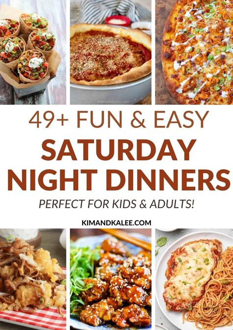 Saturday Night Meal Ideas, Saturday Night Supper Ideas, Dinner Ideas For Two Comfort Foods, Saturday Meals Dinners, Friday Night Supper Ideas, Weekend Family Dinner Ideas, Weekend Dinners Family, Saturday Family Dinner Ideas, Weekend Meals Dinners Families