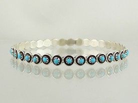 Sterling Silver Turquoise Bangle Bracelet - Zuni | Native American Jewelry Serpent Bracelet, Turquoise Bangle, Simple Silver Jewelry, Silver Turquoise Jewelry, Antique Silver Jewelry, Turquoise Jewelry Native American, Native American Turquoise, Silver Jewelry Earrings, Silver Jewelry Necklace