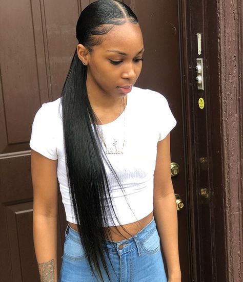 African Ponytail, Packing Gel, Gel Hairstyles, Frontal Ponytail, Clip On Ponytail, Straight Human Hair Bundles, Weave Ponytail Hairstyles, Sleek Ponytail Hairstyles, Simple Prom Hair