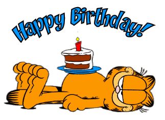 Garfield Garfield Birthday, Garfield Pictures, Garfield Images, Garfield Cartoon, Garfield And Odie, Happy Birthday Greetings Friends, Birthday Illustration, Happy Birthday Pictures, Happy Birthday Messages