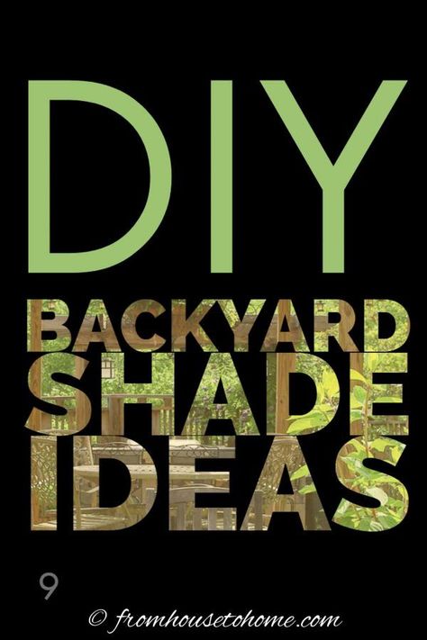 Diy Backyard Shade Ideas, Diy Backyard Shade, Outdoor Shade Ideas, Backyard Shade Ideas, Diy Patio Cover, Diy Pergola Kits, Deck Shade, Deck Or Patio, Shade Ideas