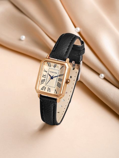 Rectangle Pointer Quartz Watch Classic Wrist Watch For Women, Retro Watches Women, Rectangle Watch Women, Elegant Watches Women Classy, Classic Watches Women, Elegant Watches Women, Roman Numeral Numbers, Classy Watches, Classic Watch Women