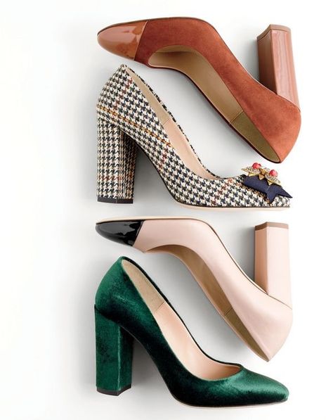 Chunky heels Charlotte Olympia, Olivia Palermo, Sepatu Pump, Hak Tinggi, Mode Shoes, Paris Mode, Shoes Vintage, Jcrew Women, Crazy Shoes