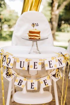 Princess Crown Cake, Bee Themed Birthday Party, 1st Birthday Party For Girls, Bee Birthday Party, Baby Birthday Themes, Bee Day, 1st Birthday Party Themes, 1st Birthday Themes