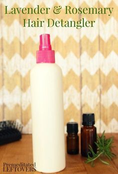 Hair Mask Diy, Detangling Spray, Lavender And Rosemary, Rosemary Hair, Cabello Afro Natural, Conditioner Recipe, Lavender Rosemary, Diy Shampoo, Hair Silky