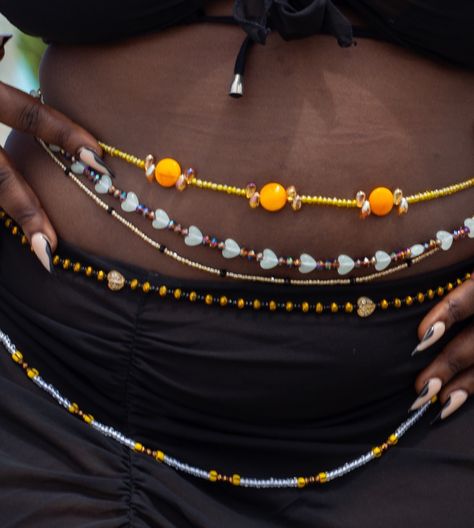 SENSATIONAL SET 📿❤️✨ Set of 5 waist beads now available on waistbeadsbynora.com Beads For Waist Beads, Aesthetic Waist Beads, African Waist Beads Ideas, Waistbeads Aesthetics, How To Make Waist Beads Diy, Waistbeads Designs, Waist Beads Aesthetic, April Vibes, Beaded Belly Chain