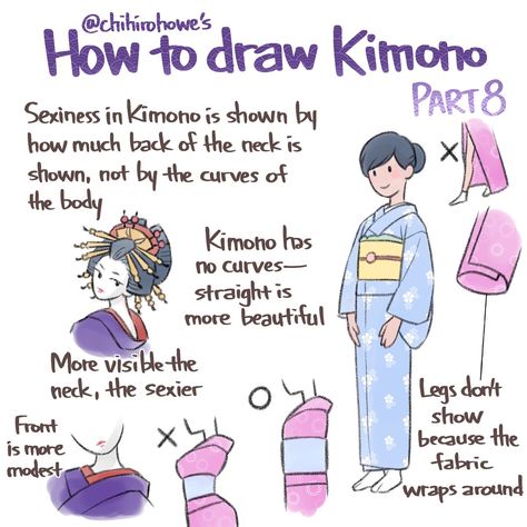 Lakaran Fesyen, Materi Bahasa Jepang, Japanese Traditional Clothing, Japanese Clothing, Drawing Anime Clothes, Straight Lines, Japanese Outfits, Art Poses, Art Tutorials Drawing