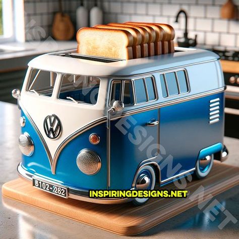 Bus Kitchen, Baking Mixer, Diy Kitchen Cabinets Painting, Must Have Car Accessories, Volkswagen Type 2, Shaped Kitchen, Flat Top Grill, Vw Art, Vintage Vw Bus