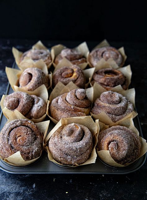 Brown Butter Cinnamon Sugar Pumpkin Brioche Buns Pumpkin Brioche, Textile Collage, Butter Cinnamon, Sweet Buns, Sugar Pumpkin, Cookie Cups, Brioche Buns, Fall Baking, Cinnamon Buns