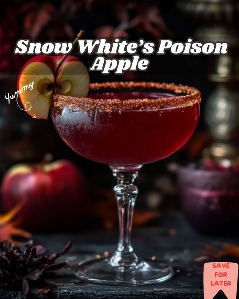 Fall Mixed Drinks, Apple Cocktail Recipes, Apple Cider Uses, Spell Ingredients, Snow White Poison Apple, Halloween Punch Recipes, Apple Cider Punch, White Russian Recipes, Apple Cider Cocktail