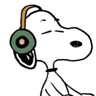 Headphones, Snoopy, Music