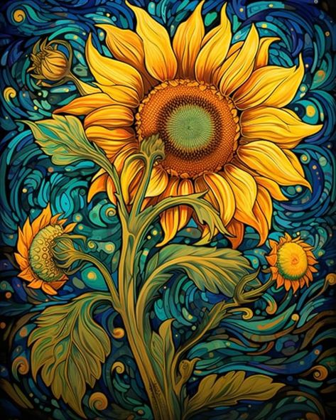 Amazon.com: Abstract Sunflowers DIY Paint by Numbers for Adults Graffiti Flowers Abstract DIY Oil Painting Acrylic Paint Art Painting Kits Canvas with Acrylic Paints Flower Scenery Art 16x20 Inch（Frameless） Sunflower Painting Watercolor, Sunflower Painting Acrylic, Sunflowers Diy, Flower Scenery, Sunflower Paintings, Acrylic Paint Art, Painted Sunflowers, Sunflowers Art, Sunflowers Painting