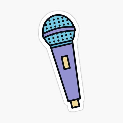 Hand Drawn Aesthetic, Retro Microphone, Sticker Aesthetic, Aesthetic Sticker, Aesthetic Stickers, Retro Style, Retro Fashion, Hand Drawn, How To Draw Hands