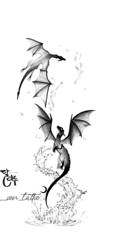 Dragon With Flowers Tattoo Designs, Dragon Calf Tattoos For Women, Feminine Fairy Tattoos, Dragon And Moon Tattoo For Women, Girly Dragon Tattoo For Women, Long Tattoo Design Arm, Medieval Dragon Tattoo For Women, Baby Dragon Tattoo For Women, Dragon Coming Out Of A Book Tattoo