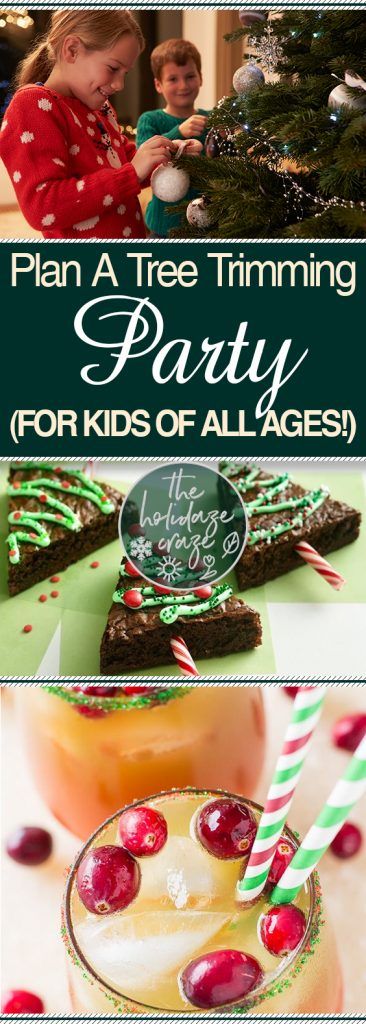 Plan A Tree Trimming Party (For Kids of All Ages!)| Holiday Party, Holiday Party Ideas, Party Ideas, Christmas Party, Christmas Party for Kids, Kid Stuff, Holiday Home #Holiday #Christmas #ChristmasParty Christmas Decorations For Party, Tree Trimming Party, Holiday Party Drinks, Fruit Christmas Tree, Christmas Tree Trimming, Decorations For Party, Cake Templates, Holiday Party Games, Holiday Christmas Party