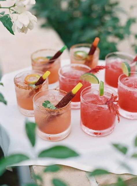 Spring Wedding Cocktails, Mexican Wedding Traditions, Mexican Inspired Wedding, Mexican Cocktails, Mexican Themed Weddings, Hacienda Wedding, Mexican Wedding Cookies, Unique Wedding Receptions, Fiesta Wedding