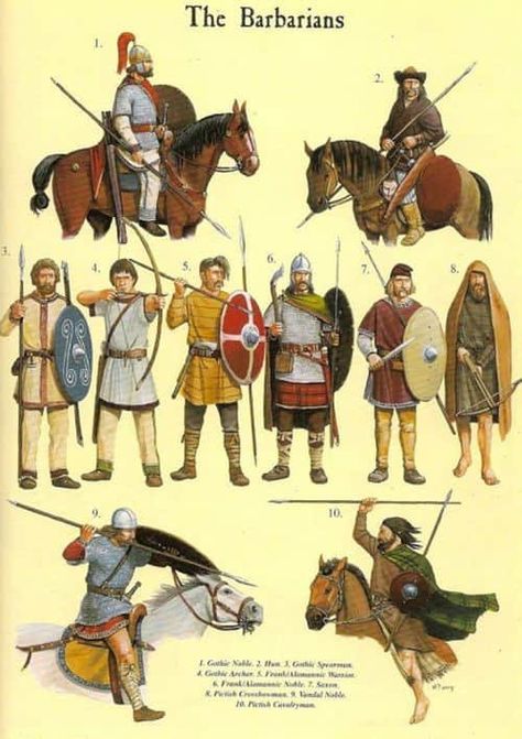 Goths: The Ancient Germanic Warriors Of Obscure Origins Egiptul Antic, Germanic Tribes, Historical Warriors, Rome Antique, Empire Romain, Ancient Warfare, Historical Armor, Armadura Medieval, Roman History