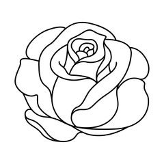 Rose outline stock photos, royalty-free images, vectors, video Rose Outline Drawing, Rose Outline, Onederland Party, Rose Stencil, Logo Fleur, Flower Outline, Flower Art Drawing, Rose Drawing, Roses Drawing