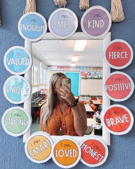 English Teacher Classroom, Beautiful Classroom, 2023 Classroom, Neutral Classroom Decor, School Counseling Office, Counselors Office Decor, Boho Rainbow Classroom, School Improvement, Teacher Classroom Decorations