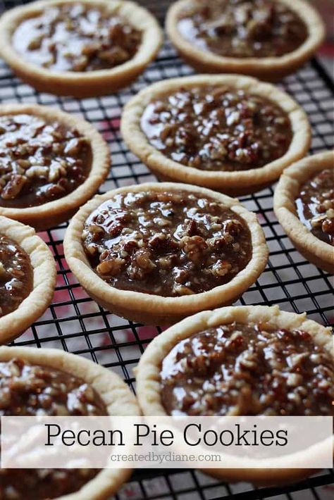 pecan pie cookies createdbydiane.com Peacon Pie Cookies, Pecan Pie Sugar Cookies, Pecan Pie Shortbread Cookies, Crumble Pecan Pie Cookies, Pecan Pie Crumble Cookies, Crumbl Pecan Pie Cookie Recipe, Pecan Pie Cookies Easy, Pecan Cookies Recipes, Deep Dish Cookies