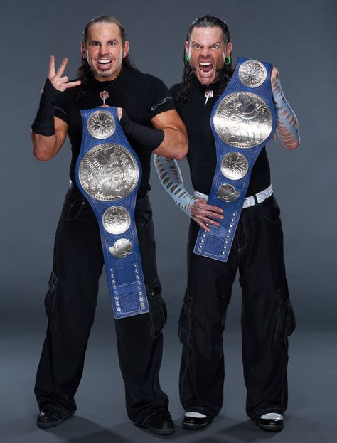 New Smackdown Tag Team Champion Matt & Jeff Hardy April 9, 2019 Hardy Boys Wwe, Wwe Aesthetic, Fire Pictures, Wwe Jeff Hardy, Hardy Brothers, Aj Styles Wwe, The Hardy Boyz, Le Catch, Matt Hardy