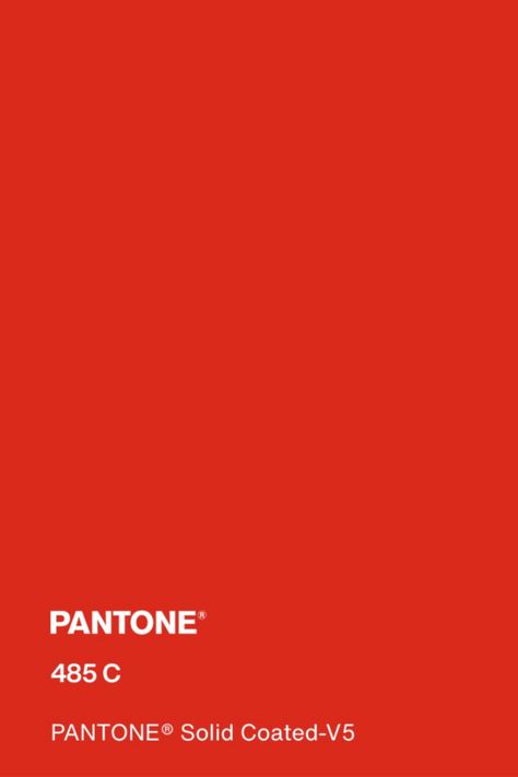 #pantone #red #color #pantone485C Deep Red Pantone, Red Pantone Shades, Pantone Red Shades, Radiant Red Pantone, Pantone 485, Pantone Red, Color Theory, Red, Color