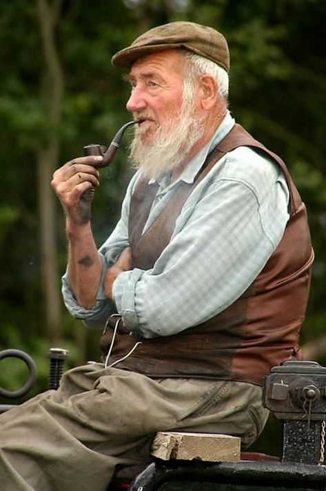 Manly Stuff: Daily Man Up. #mensfashion #men #menswear #mensoutfits #menswatches #menstyle Old Irish Man, Old Man Reference, Irish Faces, Farmer Man, Irish Village, Old Farmer, Shoe Cobbler, Irish Style, Irish Fashion