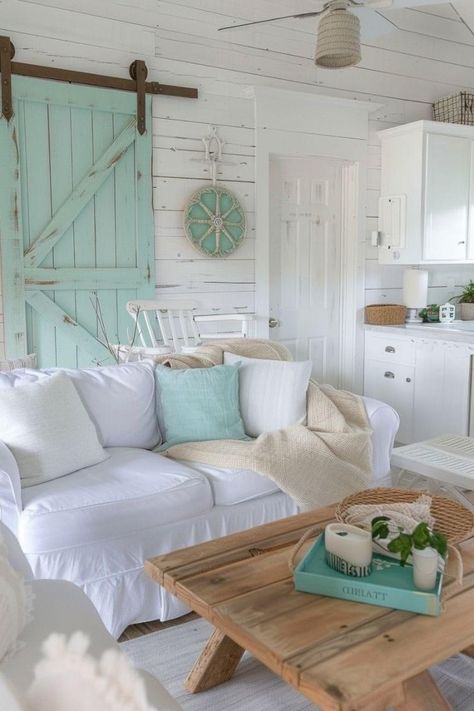 Shabby Chic Beach House, Pnw House, Beach Shack Exterior, Boho 2024, Coastal Rooms, Beachy Kitchen, Beach Cottage Ideas, Pinterest House, Beach Theme Bathroom Decor