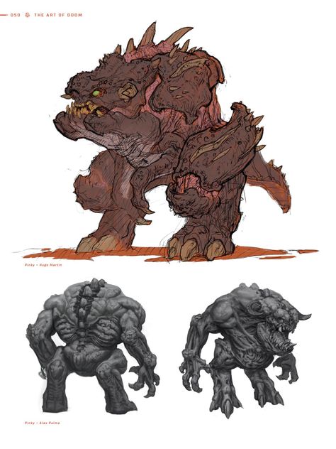 Doom Demons, Doom Slayer, Warhammer Fantasy Roleplay, Beast Creature, Creature Artwork, Arte Cyberpunk, Demon Art, Creature Feature, Monster Design