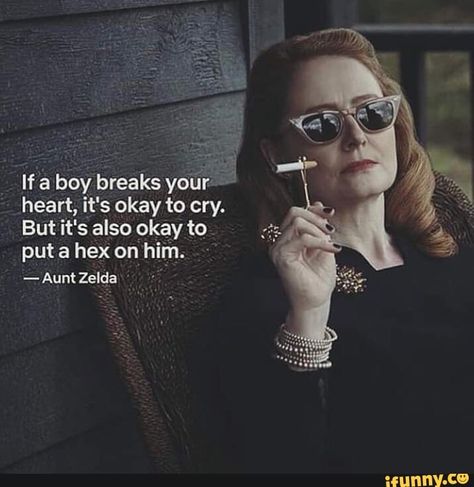 If a boy breaks your? heart, it's okay to cry. But it's also okay to put hex on' him. – popular memes on the site iFunny.co Sabrina Witch, Sabrina Spellman, Three Boys, Witch Aesthetic, Witchy Woman, Dark Souls, A Quote, Serie Tv, Dark Fantasy