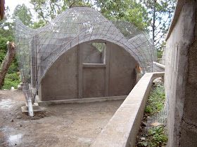 Cement House, Earth Houses, Rain Shadow, Steel Doors And Windows, Dome Structure, Concrete Footings, Pavilion Architecture, Dome Home, Underground Homes