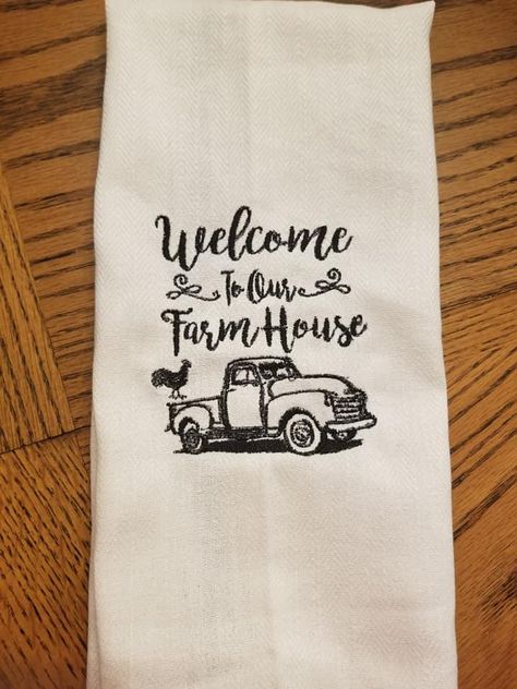 Do you have a farm house or a farm guest house? Welcome your guests with this white lush towel. This is the best towel that really resonates with that upcountry feeling. This soft, super absorbent towel with a well embroidered beautiful welcome note design should give you all the feels. Its soft, lush and large enough for you to wrap yourself with it. Pretty sure this will make you to look forward to that peaceful shower time. Product: Welcome to our farm house embroidery design Welcome Note, Pes Embroidery, Shower Time, Word Find, Notes Design, Embroidered Towels, Ying Yang, Red Frame, Free Embroidery Designs