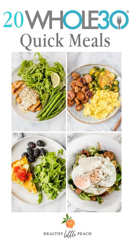 30 Diet, Whole 30 Meal Plan, Whole30 Dinners, Whole 30 Diet, How To Simplify, Low Carb Diets, Recipe 30, Quick Healthy Meals, Paleo Whole 30