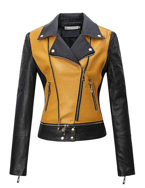 Tanming Women's Faux Leather Moto Biker Short Coat Jacket at Amazon Women's Coats Shop Faux Leather Jacket Women, Short Jackets, Suede Outfit, Leather Jacket Women, Green Leather Jackets, Moto Biker Jacket, Black Leather Coat, Leather Jacket With Hood, Womens Coats