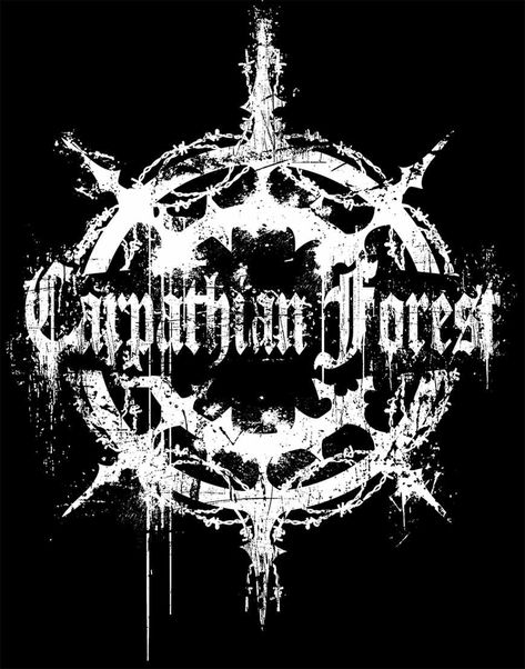 Carpathian Forest, Norwegian Black Metal, Metal Posters Art, Battle Jackets, Battle Vest, Metal Band Logos, Metal Font, Black Metal Art, Logo Artwork