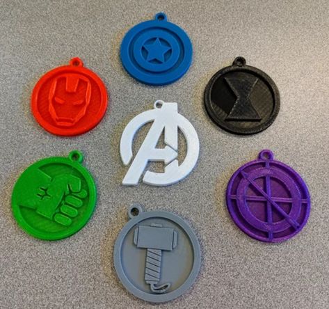 3D Print. Marvel Avengers Keychain Cool 3d Prints, 3d Tiskárna, Editing Png, Keychain Collection, Drukarka 3d, 3d Printing Business, Christmas Snowflakes Ornaments, 3d Printing Art, 3d Printer Designs