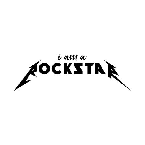 Rockstar Aesthetic Stickers, Rockstar Graphic Design, Rockstar Typography, I Love Rockstars, Rockstar Tattoo Ideas, Rockstar Tattoos, Rockstar Drawing, Rockstar Png, Rockstar Design