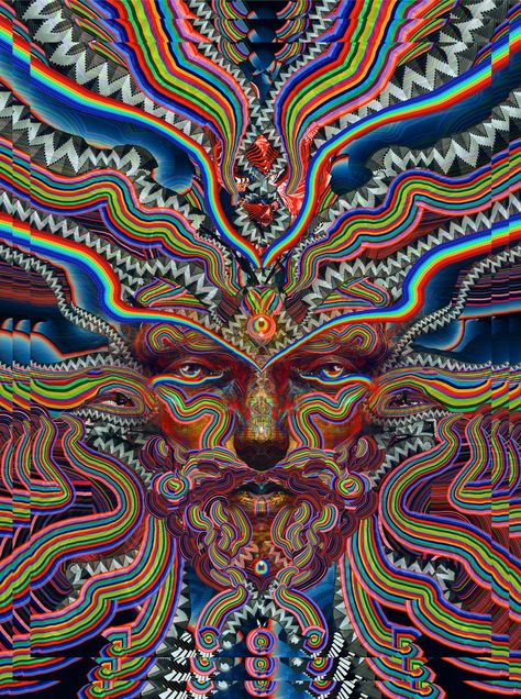 Imgur: The most awesome images on the Internet. Machine Elves, Alex Gray Art, Alex Grey, Art Fractal, Psychadelic Art, Surreal Artwork, Psy Art, Wallpaper Vintage, Art Video